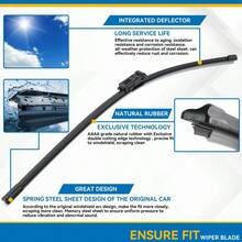 Front Wiper Blades For MG3 2024-2026, Used To Clean The Windshield And Rainwater. - A - View 3