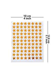 10pcs Star Stickers, Self-Adhesive Star Stickers, Student Reward Stickers, For Teachers, Students, Scrapbooking, DIY Cards, Small Gold Stars (0.8-1.6cm Diameter) - Multicolor - View 3
