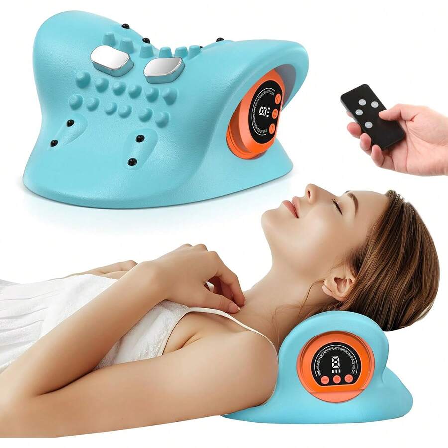 Neck Massager 2026 New Upgrade 3 In 1 Portable Massager With Heat &Comfortable Stretching–Adjustable Intensity For Neck & Shoulder Relaxation At Home, Office - 1 - Xem 1