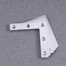 10pcs 7-Shaped Right Angle Brackets, Furniture Hardware Accessories - 10 - View 1