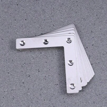 10pcs 7-Shaped Right Angle Brackets, Furniture Hardware Accessories
