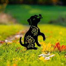 CIFbuy 1 PC High-Quality Black Metal Dog Garden Ground Plugs, Outdoor-Friendly, Easy To Use, Great Personalized Gifts. - Multicolor - View 6