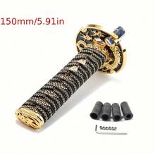 150mm/200mm JDM Samurai Sword Style Shift Knob - Universal Dust Cover Boot And Adapter, Fit For Most Manual Transmission Vehicles Like , Subaru, Etc. (Racing Style Shift Lever) - A - View 21