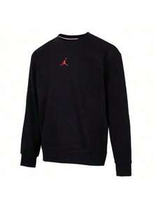 Nike Men's JORDAN Casual Round Neck Sweatshirt - Black - View 2