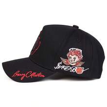 Mũ lưỡi trai nam kiểu tài xế xe tải LA, thêu chữ và hình trái tim theo yêu cầu, mũ bóng chày thời trang đường phố 5 múi, mũ chống nắng ngoài trời, thích hợp cho mùa xuân, mùa thu, du lịch và đi biển. - Nhiều màu - Xem 6