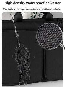 Cozy Padded Laptop Bag With Detachable Strap & Multi-Pocket Storage, Fits 13" To 17" Laptops - View 5