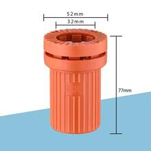 Tuerca de fijación para grifo de lavabo de agua fría y caliente, tuerca anti-aflojamiento de liberación rápida, asiento fijo de instalación rápida U3RG - Naranja - Ver 2