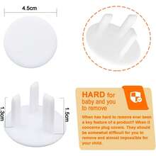 26 Pack Plug Socket Covers UK, Child Baby Plug Socket Covers For Sockets UK - Multicolor - View 4