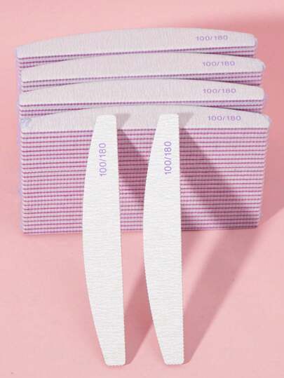 25 PCS Professional Nail File,180/100 Nail File For Natural Nails, Nail File Double-Sided Washable Fine Grain Nail File For Home And Salon Use.