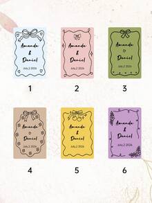 Personalized Wedding Guest Book Alternative , Customize Text,Custom Wedding Playing Cards , Personalized Wedding Deck , Custom Printed Keepsake , Bridal Shower Favor - Multicolor - View 6