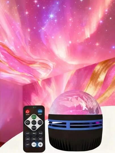 3D Aurora Galaxy Starry Sky Projection Lamp, Remote Control LED Nebula Atmosphere Light, Timing Sleep Night Light, Bedroom Ceiling Starry Sky Projection Lamp, Home Decor Light