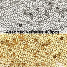 400pcs Heart Shaped DIY Beads For Bracelet, Necklace, Earrings, Keychain, Phone Chain, Jewelry Making, Birthday Party Gift - Round Gasket - View 10