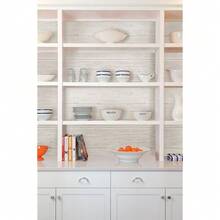 Shiplap Peel Stick Wallpaper, White & - Trắng ngà - Xem 10