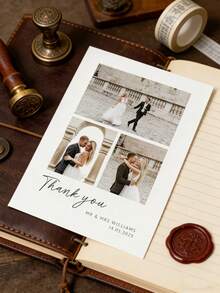 1/2/5/10/20/30/50pcs Customized Photo Wedding Cards (With Envelopes) / Personalized Wedding Announcement Cards / Wedding Date Postcards / Modern Wedding Invitations / Customized Engagement Party Invitations / Photo Cards - Multicolor - View 7