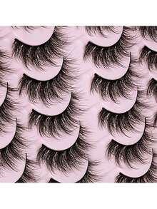 14 Pairs False Eyelashes - Innovative 3D Curled Edge Design, Creates Fluffy Voluminous Lash Look, Easily Achieve Bright, Awake Natural Big Eyes - View 3