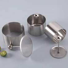 单件/三件装蛋糕模具，带推杆，不锈钢慕斯蛋糕圈，圆形饼干模具，饭团模具，适用于糕点、饼干、布丁等迷你烘焙模具，厨房用具，烘焙工具 - 彩色 - 查看 11