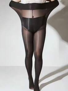 1 chiếc quần tất nữ màu nude bóng mượt, siêu mỏng, co giãn cao, xuyên thấu, kiểu dáng gợi cảm, lý tưởng cho buổi hẹn hò và tiệc tùng. - Nhiều màu - Xem 11