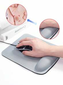 1pc EVA Foam Wrist Rest Mouse Pad, Minimalist Design, Suitable For Office And Home - View 2