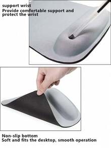 1pc EVA Foam Wrist Rest Mouse Pad, Minimalist Design, Suitable For Office And Home - View 3