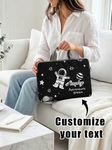 1pc Custom Laptop Bag, Unique Design (Photo, Landscape, Illustration), Large Capacity, Lightweight, Fashionable, Best Gift Choice, Back To School Essential - one-size - View 1