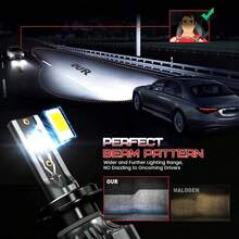 A Pair LED H1 H4 H7 120W 20000LM LED Headlight Kit 9005 HB3 9006 HB4 Driving High/Low Light Lamp Globes Turbo Fog Lamp - A PAIR - View 3