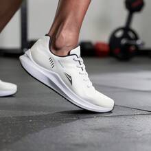 Women's Sneakers: Comfortable And Lightweight For Running And Gym - White/Black - View 4