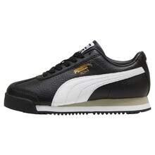 Big Kid's Puma Roma 24 Standard JR Puma Black-Puma White (399334 01) - 黑色 - 查看 2
