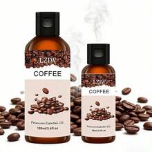 100ml/3.4oz + 30ml/1.0oz Coffee Essential Oil Diffuser Set, Coffee Essential Oil, Massage Oil, Home Fragrance Diffuser, Facial Care Gift - Coffee Flavor - View 1