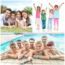 辟邪眼手链套装，12条装可调节红色七结幸运绳护身符，黑粉色友谊手链 - 彩色 - 查看 3