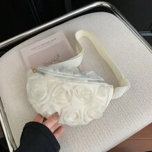 1 件装时尚花卉 3D 拉链斜挎胸包，休闲背包，适合所有季节日常使用 - A - 查看 11