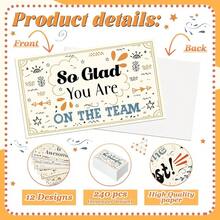 Yeaqee 240 Pcs Employee Appreciation Kudos Cards Funny Blank Back Motivational Card Encouragement Thank You Note Recognition Card For Teacher College Affirmation Gift(Drawing) - Vẽ - Xem 4