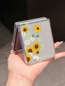 1个时尚简约磨砂PC材质可爱向日葵元素折叠手机壳，可保护手机并防止跌落，兼容以下机型：三星Galaxy Zflip 3/Zflip 4/Zflip 5/Zflip 6/Zflip 7/ Find N3 Flip/ Razr 50 Ultra/ Razr 60 Ultra/ 60/ Razr 50/ 小米MIX Flip/Galaxy Z Flip7 FE - 無色 - 查看 11