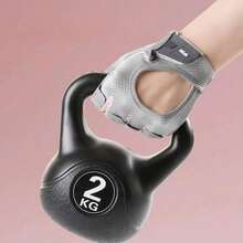 1 Pair Unisex Breathable Anti-Slip Cycling Half Finger Gloves, Professional Fitness Gym Fishing Bike Gloves For Summer - A - View 2