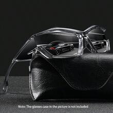 Fashion Retro Y2K Steampunk Oversized Frame Cool Unisex Sports Luxury Brand Designer Classic Retro  Sports Men's Women's Men's Glasses - 橙色框架 - 查看 3