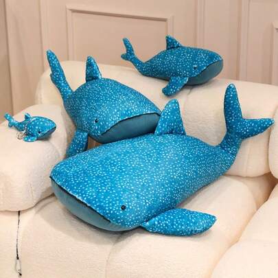 Realistic Plush Whale Pillow, Soft Marine Animal Stuffed Doll, Extra Large Pillow, Children's Companion Plush Doll, Stress Relief, Children's Plush Doll, Creative Home Sofa Cushion, Office Nap Pillow, Surprise Gift For Teenagers And Children, Suitable For Easter, Christmas, Valentine's Day