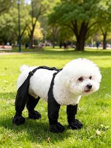 Adjustable Waterproof Anti-Slip Outdoor Pet Dog Paw Protective Boots For Small & Medium Dogs - Multicolor - View 2