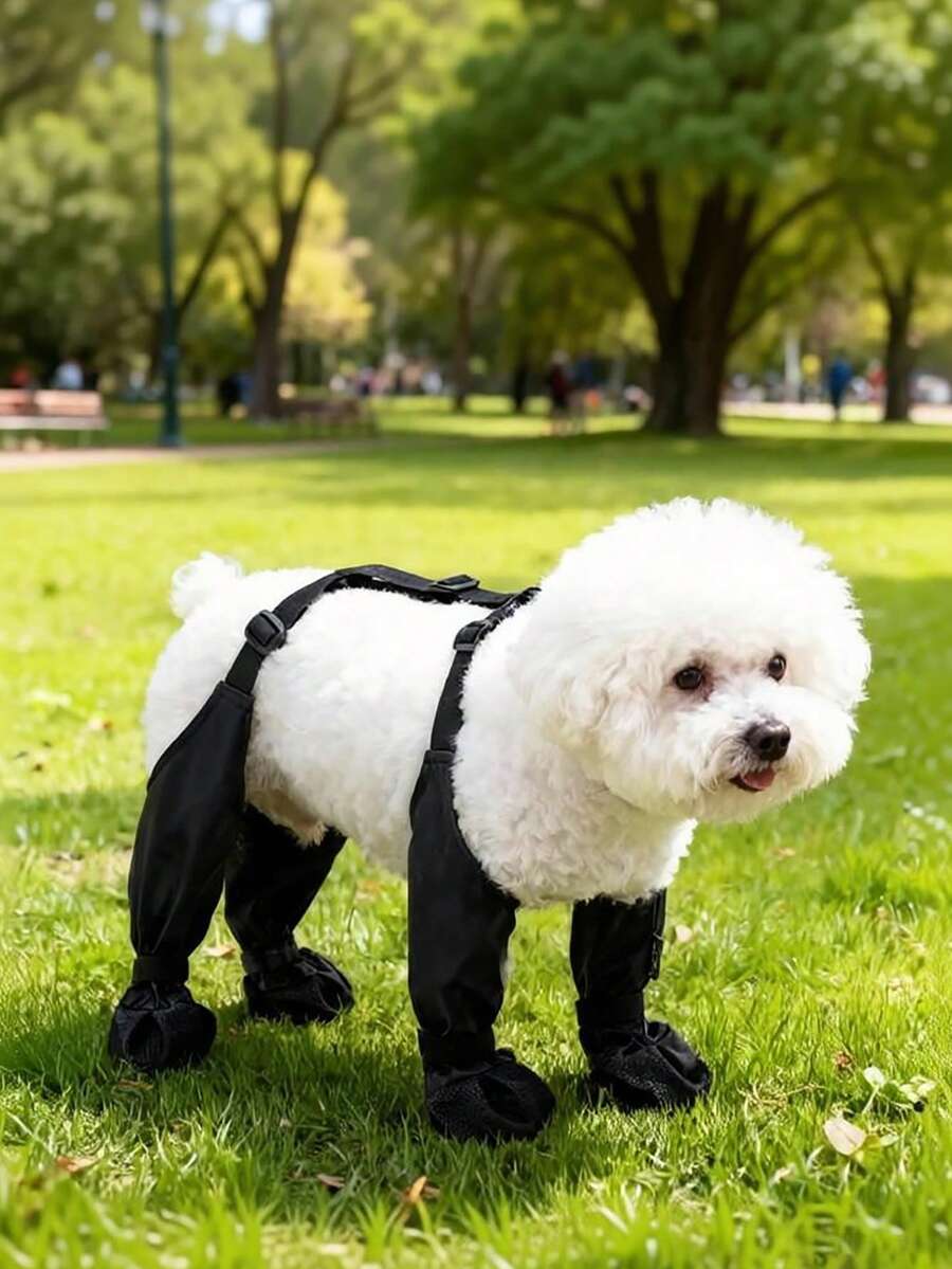 Adjustable Waterproof Anti-Slip Outdoor Pet Dog Paw Protective Boots For Small & Medium Dogs