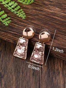 Cring Coco 1 Bohemian Style Zinc Alloy Geometric Exaggerated Personalized Street Retro Unique Design Women's Jewelry Set - Elegant Khaki Enamel, KC Golden Plated Embellishment, Very Suitable For Daily Wear, Party Banquet Luxury Jewelry Mother's Day Gift - Geometry 1 - View 6