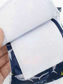 1 pieza Banda para barriga de perro macho, pañal de alta absorción para perro macho, lavable, adecuado para incontinencia de perro macho y entrenamiento de cachorros, pañal de perro reutilizable, con estampado de tema oceánico (ballena, pez, ancla, cangrejo), accesorio divertido para perro, pañal para cachorros. - Multicolor - Ver 10
