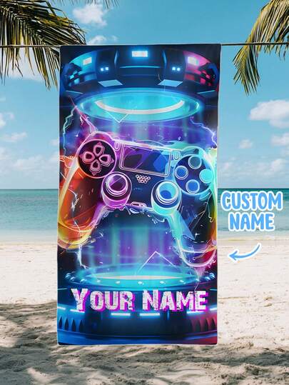 A Personalized Children's Beach Towel, A Perfect Summer Birthday Gift, Suitable For All Kinds Of Summer Occasions. Customize Beach Towels And Accessories For The Beach, Pool, Travel, Camping, Yoga, And More.