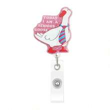 1pc Glitter Acrylic Badge Reel, Retractable ID Card Holder, Nurse/Doctor Badge Reel Gift, Retractable Badge Reel - Multicolor - View 8