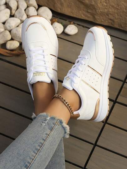 女士透气休闲轻便步行运动鞋