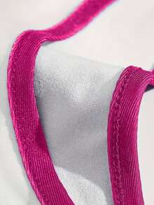 3件套啦啦队表演服套装（连衣裙、啦啦球、袜子），足球宝贝体操紧身连衣裙，时尚可爱夜店女士服装 - 玫瑰紅 - 查看 6