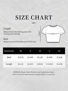 [Vintage Cash Tee] Y2K Vintage Style Cash Apology Letter Print Crew Neck Tee | Short Sleeve Crop T-Shirt For Spring & Summer, Women's Clothing, Women's Short Sleeve Ribbed Crop Tee –, Lightweight & Versatile For Everyday Wear - 灰色 - 查看 7