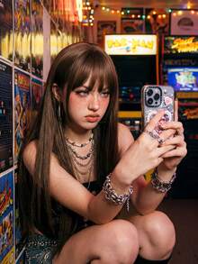 30 Inch Cool Brown Straight Wig For Women - With Bangs, Premium Synthetic, Adjustable Cap | Daily/Party Styling - Brown - View 1