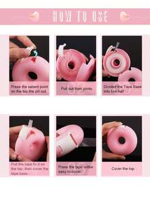 6pcs Eye Shadow Tape, Eye Shadow & Eyeliner Pen Auxiliary Tools, Eye Makeup Auxiliary Tools, Eye Makeup Setting Cream, Eye Makeup Protection Tape, Professional Eyelash Tape, Adhesive Cloth Eyelash Tape, Breathable Micropore Cloth Eyelash Grafting Tape, Eyelash Lifting Tape, Breathable Hypoallergenic Eyelash Isolation Film - Multicolor - View 6