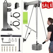 Fitness Wall Mount Pulley System Lat Pull Down Low Row Cable Machine For Home - Default - View 4
