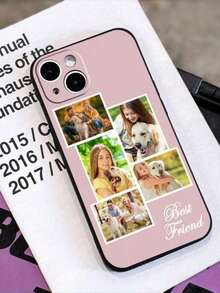 定制个性化姓名字体手机壳，固定蝴蝶背景手机壳，永恒经典手机壳，秋冬手机壳，TPU保护套，适用于万圣节、圣诞节、周年纪念日、情人节、生日、婚礼、母亲节、父亲节、节日、送给闺蜜的礼物、送给父母的礼物、送给男友/女友的礼物，兼容苹果17、16 Pro Max/16 Pro/16 Plus/16/15 Pro Max/17 Air、S25、S24 Ultra、A07、A17、A06、A16国际版，非国内版 - 黑色 - 查看 5