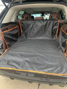 Funda para asiento de coche para mascotas 100% impermeable de tela Oxford, resistente al desgaste y a los arañazos, cojín suave antideslizante, adecuada para sedán, camioneta, SUV, fácil de limpiar, ideal para viajes - Estilo A - Ver 13