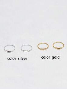 1件925纯银扭纹鼻环鼻钉耳骨耳廓穿刺饰品，22G 8毫米 - 白色 - 查看 6